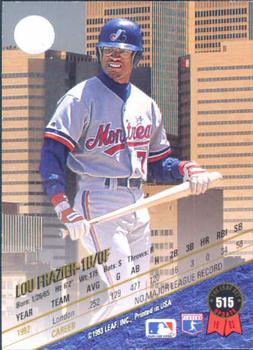 Lou Frazier  baseball card collectible - Main Image 2