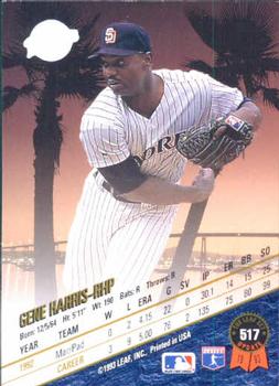 Gene Harris  baseball card collectible - Main Image 2
