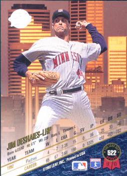 Jim Deshaies  baseball card collectible - Main Image 2