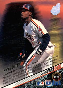 Kenny Lofton  baseball card collectible - Main Image 2