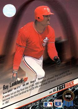 Ray Lankford  baseball card collectible - Main Image 2