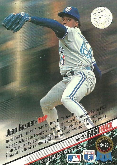 Juan Guzman  baseball card collectible - Main Image 2