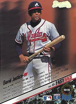 David Justice  baseball card collectible - Main Image 2