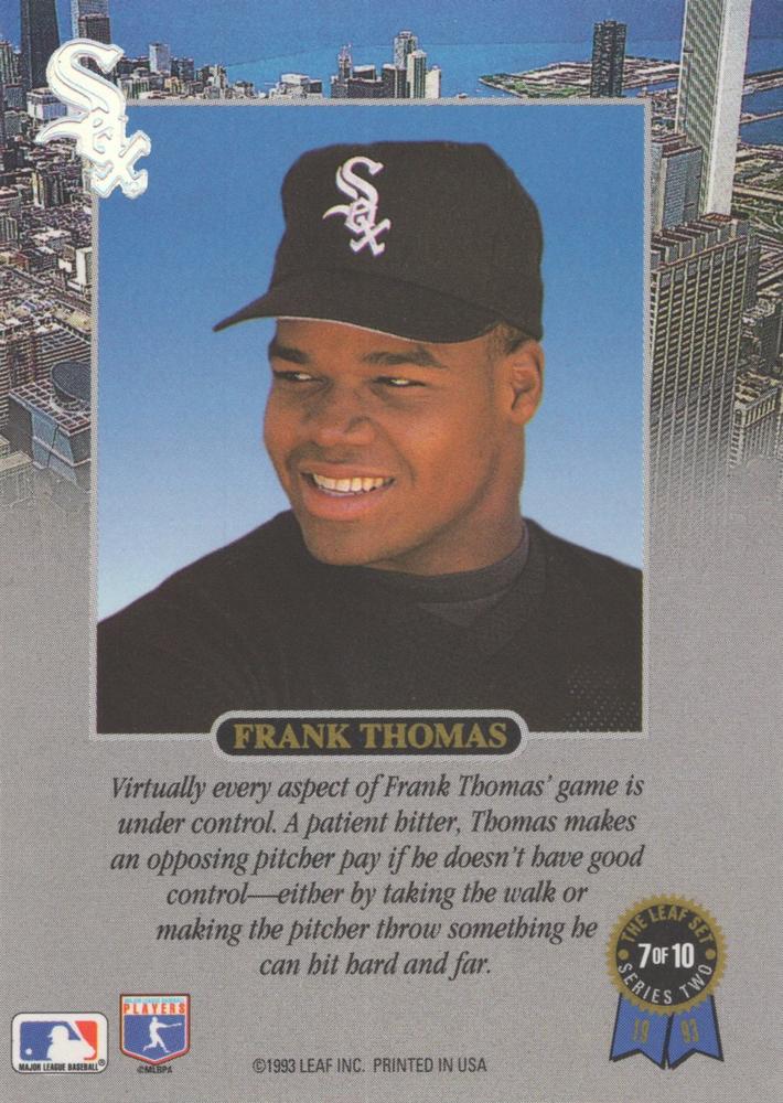 Frank Thomas  baseball card collectible - Main Image 2