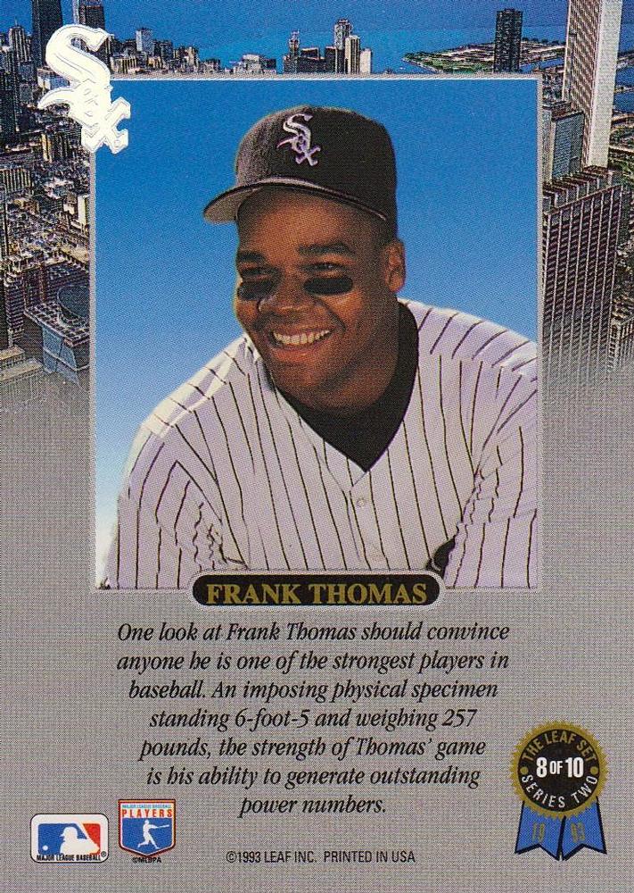 Frank Thomas  baseball card collectible - Main Image 2