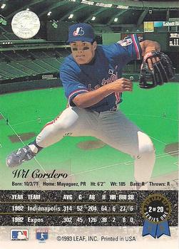 Wil Cordero  baseball card collectible - Main Image 2