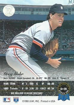 Greg Gohr  baseball card collectible - Main Image 2