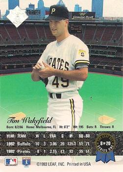Tim Wakefield  baseball card collectible - Main Image 2