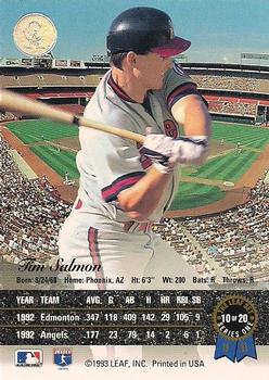 Tim Salmon  baseball card collectible - Main Image 2
