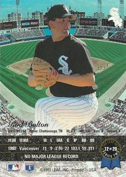 Rod Bolton  baseball card collectible - Main Image 2