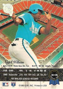 Nigel Wilson  baseball card collectible - Main Image 2
