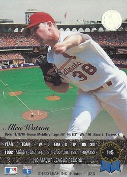 Allen Watson  baseball card collectible - Main Image 2