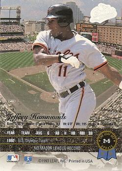 Jeffrey Hammonds  baseball card collectible - Main Image 2