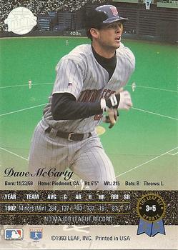 Dave McCarty  baseball card collectible - Main Image 2