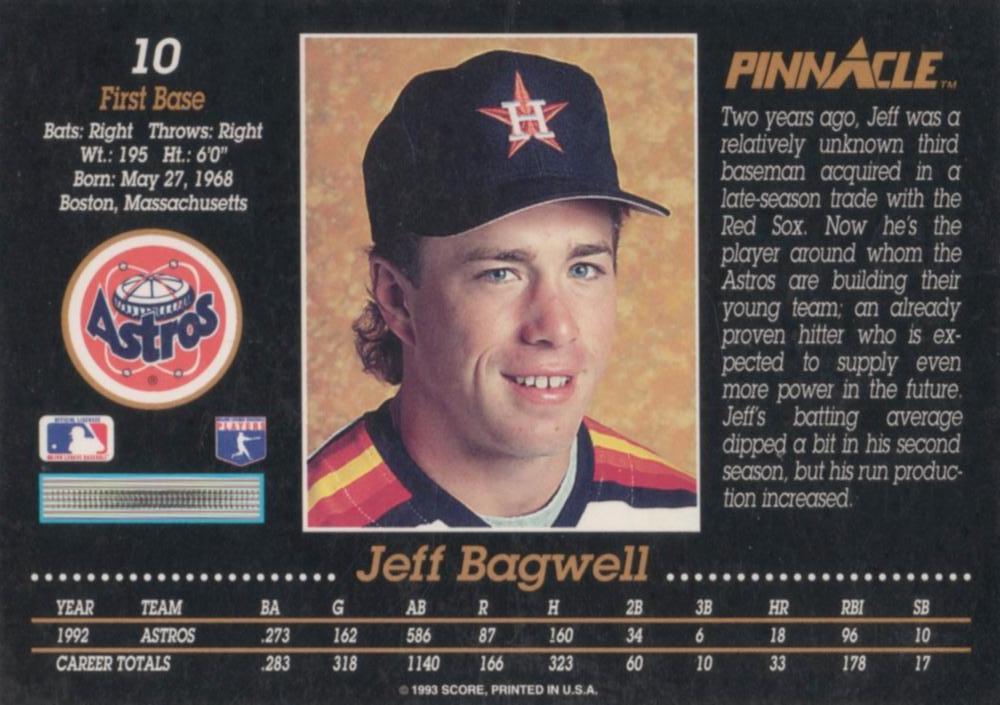Jeff Bagwell  baseball card collectible - Main Image 2