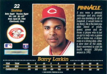 Barry Larkin  baseball card collectible - Main Image 2