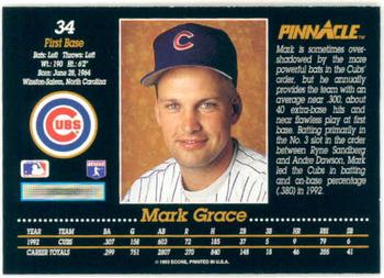 Mark Grace  baseball card collectible - Main Image 2