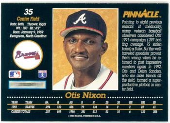 Otis Nixon  baseball card collectible - Main Image 2