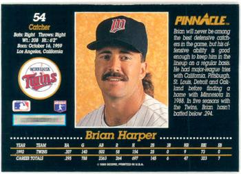 Brian Harper  baseball card collectible - Main Image 2