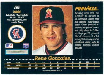 Rene Gonzales  baseball card collectible - Main Image 2