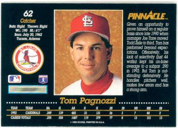 Tom Pagnozzi  baseball card collectible - Main Image 2