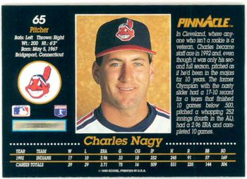 Charles Nagy  baseball card collectible - Main Image 2