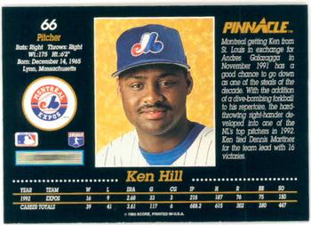 Ken Hill  baseball card collectible - Main Image 2