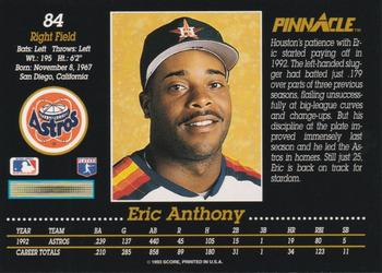Eric Anthony  baseball card collectible - Main Image 2