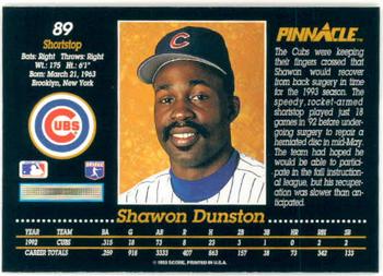 Shawon Dunston  baseball card collectible - Main Image 2