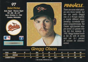 Gregg Olson  baseball card collectible - Main Image 2