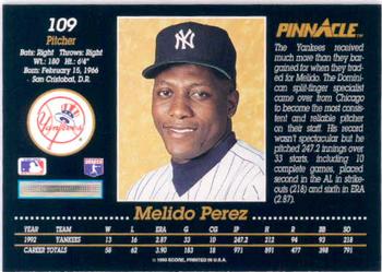 Melido Perez  baseball card collectible - Main Image 2