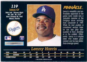 Lenny Harris  baseball card collectible - Main Image 2