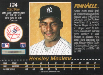 Hensley Meulens  baseball card collectible - Main Image 2