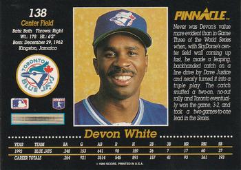 Devon White  baseball card collectible - Main Image 2