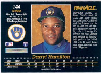 Darryl Hamilton  baseball card collectible - Main Image 2