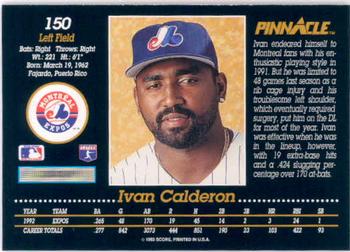 Ivan Calderon  baseball card collectible - Main Image 2