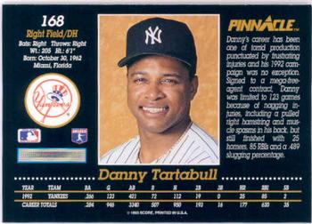 Danny Tartabull  baseball card collectible - Main Image 2