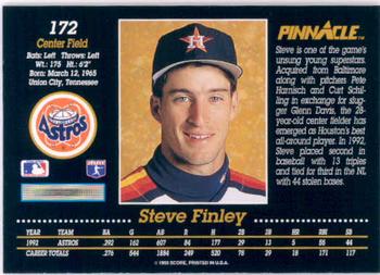 Steve Finley  baseball card collectible - Main Image 2