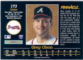 Greg Olson  baseball card collectible - Main Image 2