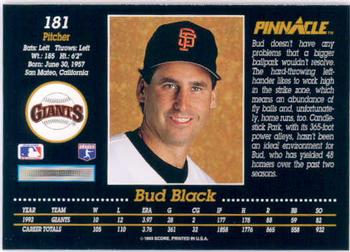 Bud Black  baseball card collectible - Main Image 2