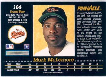 Mark McLemore  baseball card collectible - Main Image 2