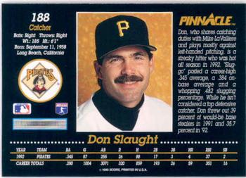 Don Slaught  baseball card collectible - Main Image 2