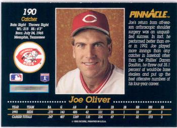 Joe Oliver  baseball card collectible - Main Image 2