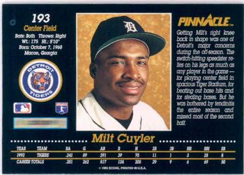Milt Cuyler  baseball card collectible - Main Image 2