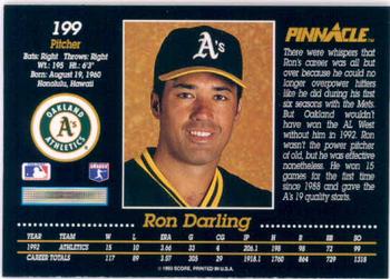 Ron Darling  baseball card collectible - Main Image 2