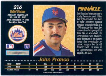 John Franco  baseball card collectible - Main Image 2