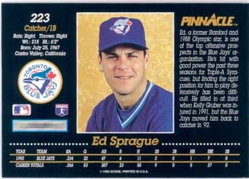 Ed Sprague  baseball card collectible - Main Image 2