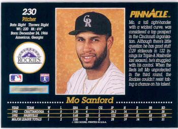 Mo Sanford  baseball card collectible - Main Image 2