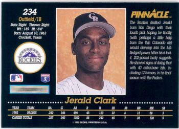 Jerald Clark  baseball card collectible - Main Image 2