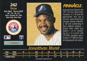 Jonathan Hurst  baseball card collectible - Main Image 2